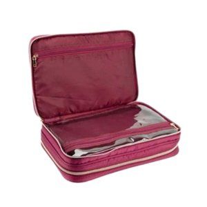 Sonia Kashuk burgundy travel tote